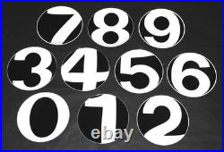 RARE Complete GEORG JENSEN Numbers Collection Mid Century Mod OP Art Plate Set
