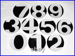 RARE Complete GEORG JENSEN Numbers Collection Mid Century Mod OP Art Plate Set