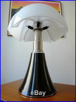 RARE EARLY GAE AULENTI PIPISTRELLO LAMP for MARTINELLI LUCE, ITALY 1965