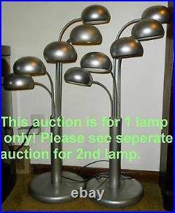 RARE FIND MID CENTURY MODERN SPUTNIK ATOMIC UFO 5 POD LAMP BRASS 50s ARTELUCE A