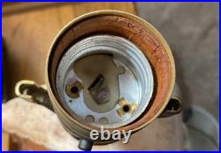 RARE Find Horsehead Brown Table lamp 1950's / Great Condition / NO SHADE
