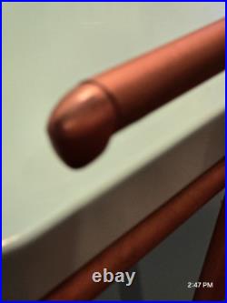 RARE HTF Turquoise Atomic COSCO Mid Century Modern 3 Tier Metal Serving Cart