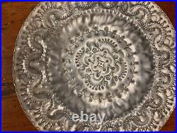RARE John Stenvall Mid Century Modern 14 Hand Hammered Aluminum Tray Modernist