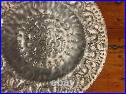 RARE John Stenvall Mid Century Modern 14 Hand Hammered Aluminum Tray Modernist