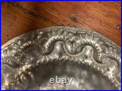 RARE John Stenvall Mid Century Modern 14 Hand Hammered Aluminum Tray Modernist