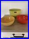 RARE_KAJ_Franck_Lauffer_Enamel_Bowl_Set_3_Wonderful_Condition_Great_MCM_Colors_01_lup