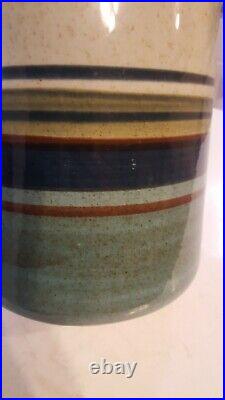 RARE LARGE LAPID Pottery ISRAEL MID CENTURY Modern By LEA VASE 18 tall handle