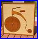 RARE_LARGE_Mid_Century_Wall_Art_Bike_Bicycle_Clock_MCM_Teak_Tweed_Wood_Brass_VTG_01_xfk