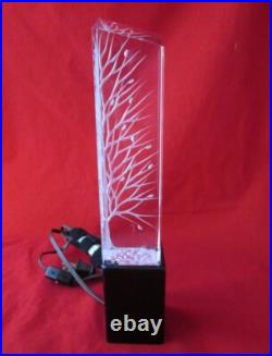 RARE LUCITE SCULPTURE LAMP MID CENTURY MODERN with SIGNATURE & COPYRIGHT VINTAGE