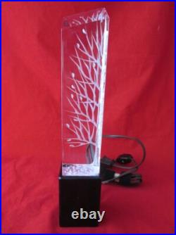 RARE LUCITE SCULPTURE LAMP MID CENTURY MODERN with SIGNATURE & COPYRIGHT VINTAGE