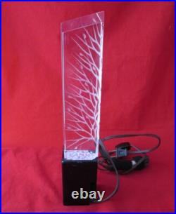 RARE LUCITE SCULPTURE LAMP MID CENTURY MODERN with SIGNATURE & COPYRIGHT VINTAGE