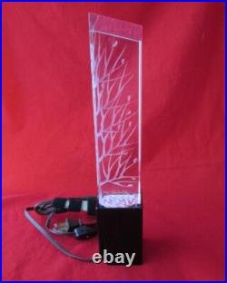 RARE LUCITE SCULPTURE LAMP MID CENTURY MODERN with SIGNATURE & COPYRIGHT VINTAGE