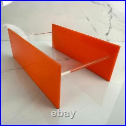RARE L&R Enterprises VTG MCM Orange Retro Acrylic Bathroom Accessory 1960s 70s
