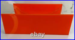 RARE L&R Enterprises VTG MCM Orange Retro Acrylic Bathroom Accessory 1960s 70s