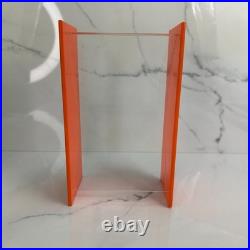 RARE L&R Enterprises VTG MCM Orange Retro Acrylic Bathroom Accessory 1960s 70s