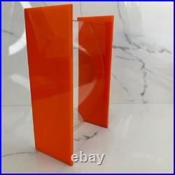 RARE L&R Enterprises VTG MCM Orange Retro Acrylic Bathroom Accessory 1960s 70s