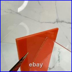 RARE L&R Enterprises VTG MCM Orange Retro Acrylic Bathroom Accessory 1960s 70s