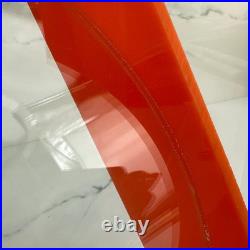 RARE L&R Enterprises VTG MCM Orange Retro Acrylic Bathroom Accessory 1960s 70s