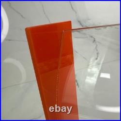 RARE L&R Enterprises VTG MCM Orange Retro Acrylic Bathroom Accessory 1960s 70s