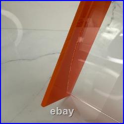 RARE L&R Enterprises VTG MCM Orange Retro Acrylic Bathroom Accessory 1960s 70s