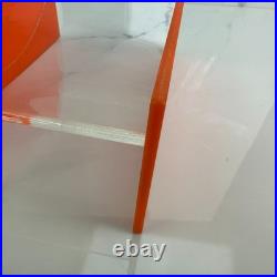 RARE L&R Enterprises VTG MCM Orange Retro Acrylic Bathroom Accessory 1960s 70s