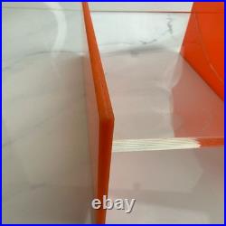 RARE L&R Enterprises VTG MCM Orange Retro Acrylic Bathroom Accessory 1960s 70s