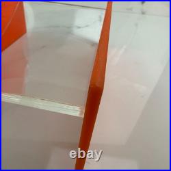 RARE L&R Enterprises VTG MCM Orange Retro Acrylic Bathroom Accessory 1960s 70s