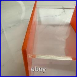 RARE L&R Enterprises VTG MCM Orange Retro Acrylic Bathroom Accessory 1960s 70s