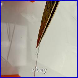 RARE L&R Enterprises VTG MCM Orange Retro Acrylic Bathroom Accessory 1960s 70s