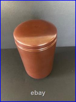 RARE Large L. HJORTH Denmark Terracotta Lidded Jar 1 1/2 DANISH MODERN