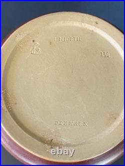 RARE Large L. HJORTH Denmark Terracotta Lidded Jar 1 1/2 DANISH MODERN