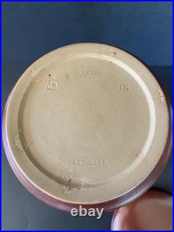 RARE Large L. HJORTH Denmark Terracotta Lidded Jar 1 1/2 DANISH MODERN