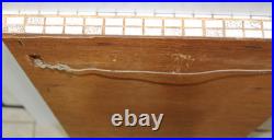 RARE Large Vintage Mid Century Modern Mosaic Tile Wall Clock Terrazzo Decor 31