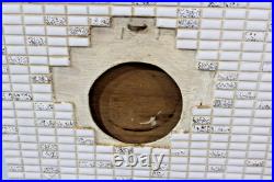 RARE Large Vintage Mid Century Modern Mosaic Tile Wall Clock Terrazzo Decor 31