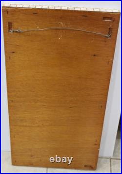 RARE Large Vintage Mid Century Modern Mosaic Tile Wall Clock Terrazzo Decor 31