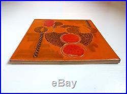 RARE Large Wall Plaque by OLLE ALBERIUS for RORSTRAND Sweden Mid Century Modern