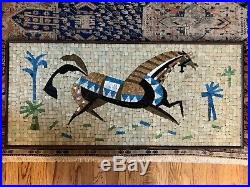 RARE MCM 1957 Evelyn Ackerman Era Industries Original Mosaic Gallant Horse