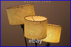 RARE! MCM FIBERGLASS 1950s MID CENTURY MODERN ATOMIC LAMP! 3 LIGHTS MAJESTIC ERA