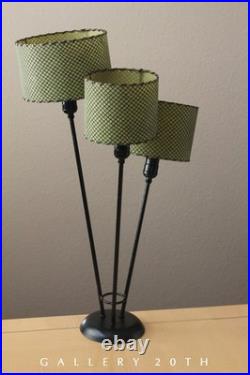 RARE! MCM FIBERGLASS 1950s MID CENTURY MODERN ATOMIC LAMP! 3 LIGHTS MAJESTIC ERA