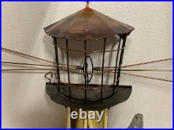 RARE MCM Lighthouse Nautical Mid Century Modern Wall Art Sculpture Brass Copper RARE MCM Lighthouse Nautical Mid Century Modern Wall Art Sculpture Brass Copper