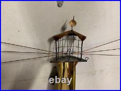 RARE MCM Lighthouse Nautical Mid Century Modern Wall Art Sculpture Brass Copper RARE MCM Lighthouse Nautical Mid Century Modern Wall Art Sculpture Brass Copper