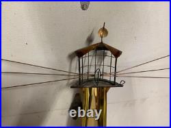 RARE MCM Lighthouse Nautical Mid Century Modern Wall Art Sculpture Brass Copper RARE MCM Lighthouse Nautical Mid Century Modern Wall Art Sculpture Brass Copper