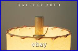 RARE MCM MAJESTIC FLAME ACCENT LAMP! FIBERGLASS SHADE 50s MID CENTURY LUXCRAFT