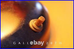 RARE MCM MAJESTIC FLAME ACCENT LAMP! FIBERGLASS SHADE 50s MID CENTURY LUXCRAFT