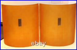 RARE MCM Mid-Century Modern Glass Wall Sconce Shades Set of Two Excellent
