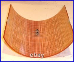 RARE MCM Mid-Century Modern Glass Wall Sconce Shades Set of Two Excellent