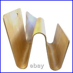 RARE MCM W Molded Plywood Magazine Rack in the Style of Alvar Aalto furniture