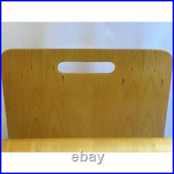RARE MCM W Molded Plywood Magazine Rack in the Style of Alvar Aalto furniture