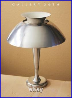 RARE! MID CENTURY VINTAGE REFLECTOR TABLE LAMP 1950s AFTER POUL HENNINGSEN PH5