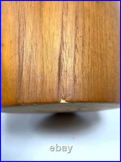 RARE Martin Åberg Teak Wastebasket Servex Mid Century Sweden Aluminum Insert